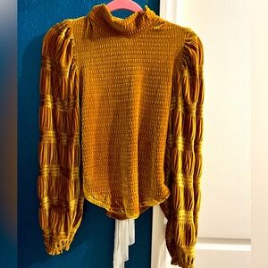 Free People velvet top